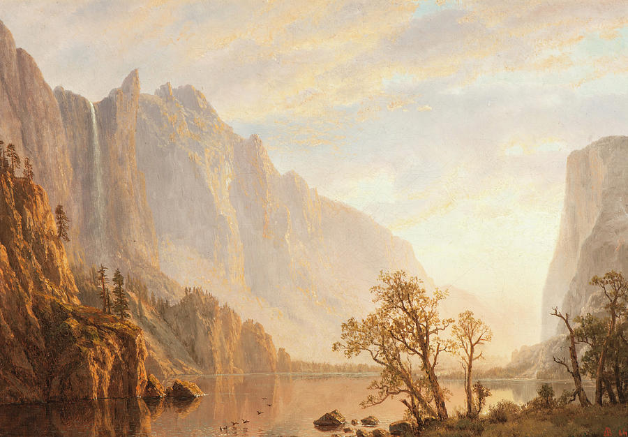bierstadt landscape albert western painting paintings 15th uploaded april which