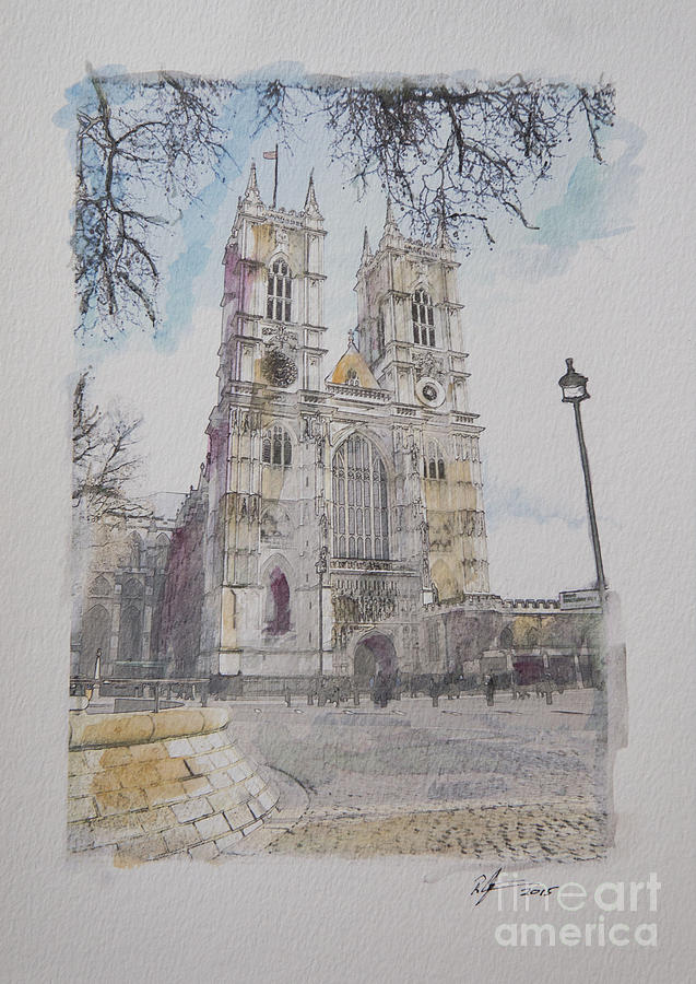 Westminster Abbey Mixed Media - Westminster Abbey #1 by Roger Lighterness