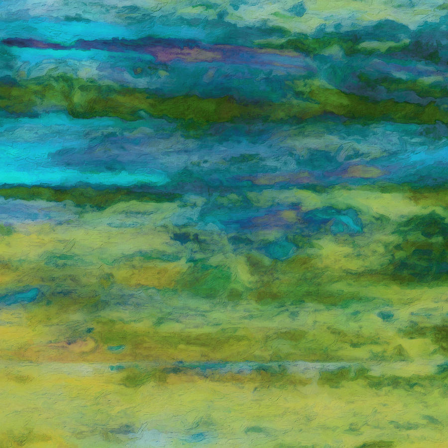 What-a-Color Art Series -Seascape Art #1 Mixed Media by Ricki Mountain