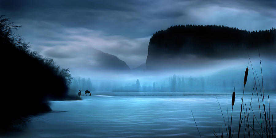 Vaseux Lake Photograph - While You Were Sleeping #1 by John Poon