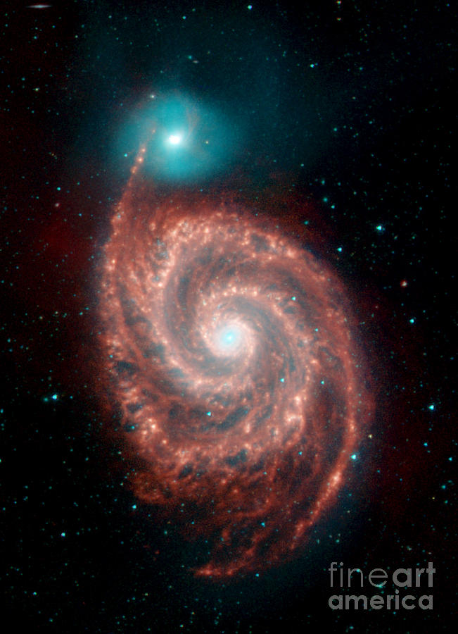 Whirlpool Galaxy, M51, Ngc 5194 #1 Photograph by Science Source