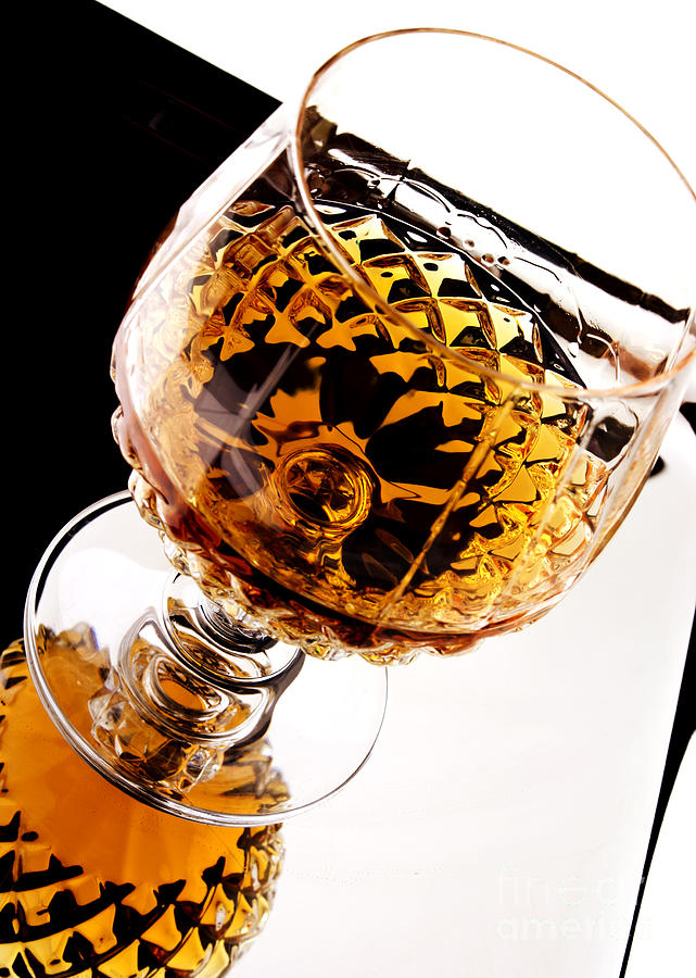 Whiskey Photograph - Whiskey in glass #1 by Blink Images
