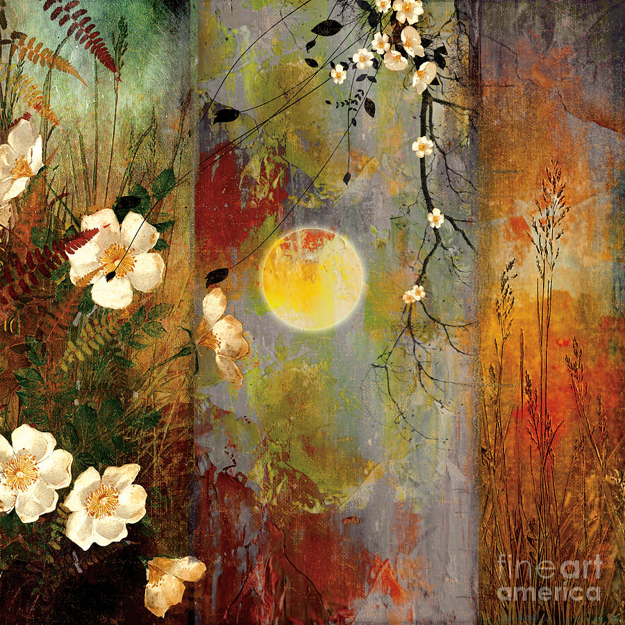 Flower Painting - Whisper Forest Moon II #2 by Mindy Sommers