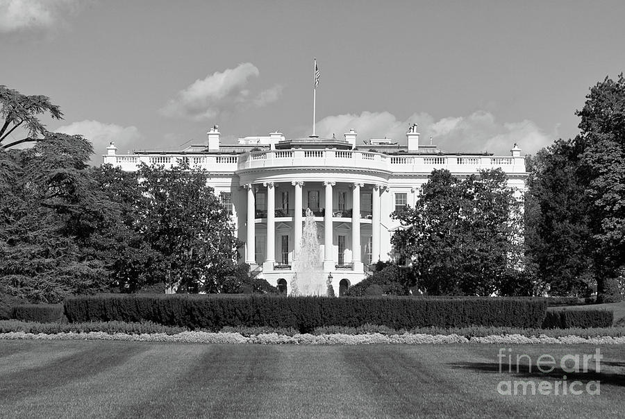 White House South Lawn Washington Dc Photograph