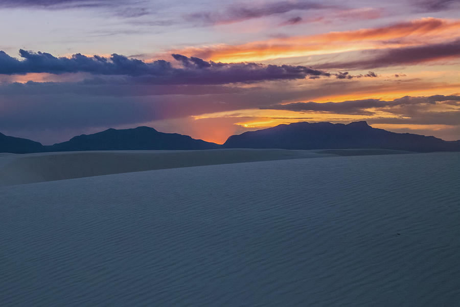 White Sands Sunset #1 Photograph by Joe Kopp