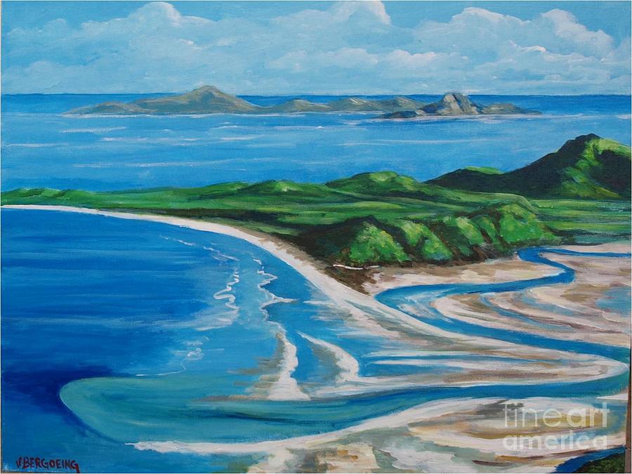 Whiteheaven island #1 Painting by Jean Pierre Bergoeing