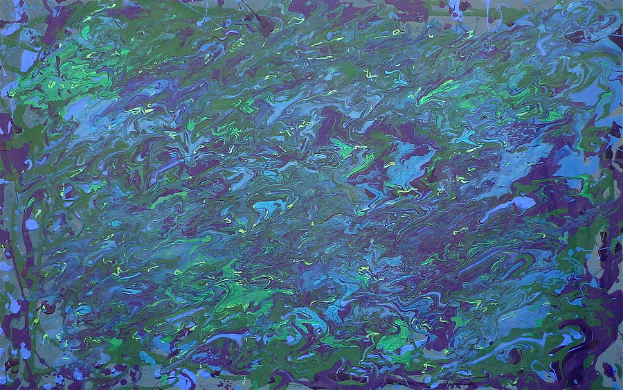 Abstract Painting - Why So Blue #1 by Gregory Young