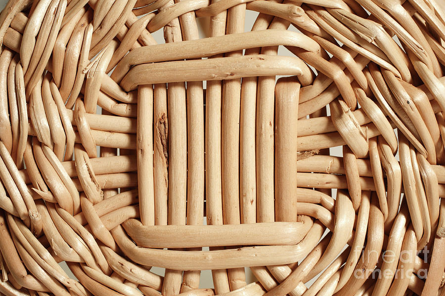 Wicker basket #1 Photograph by Gaspar Avila
