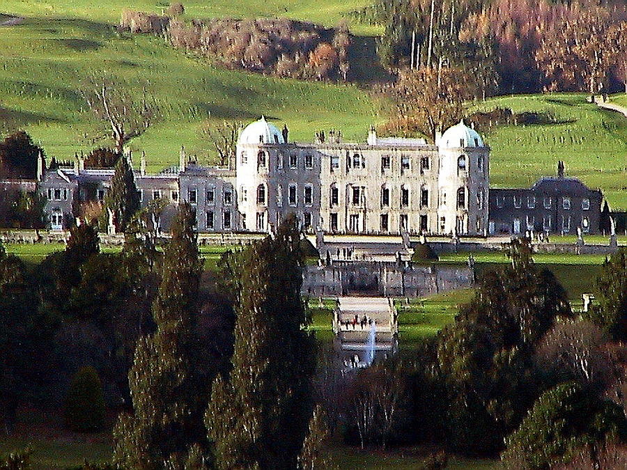 WICKLOW.. Powerscourt House, Enniskerry Photograph by Val Byrne