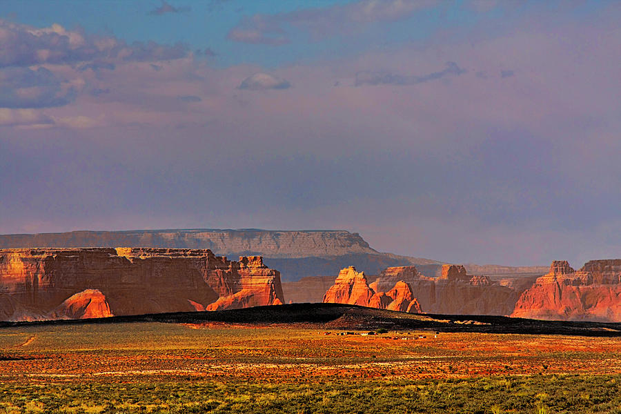 Sunset Photograph - Wide-open spaces - Page Arizona #1 by Alexandra Till