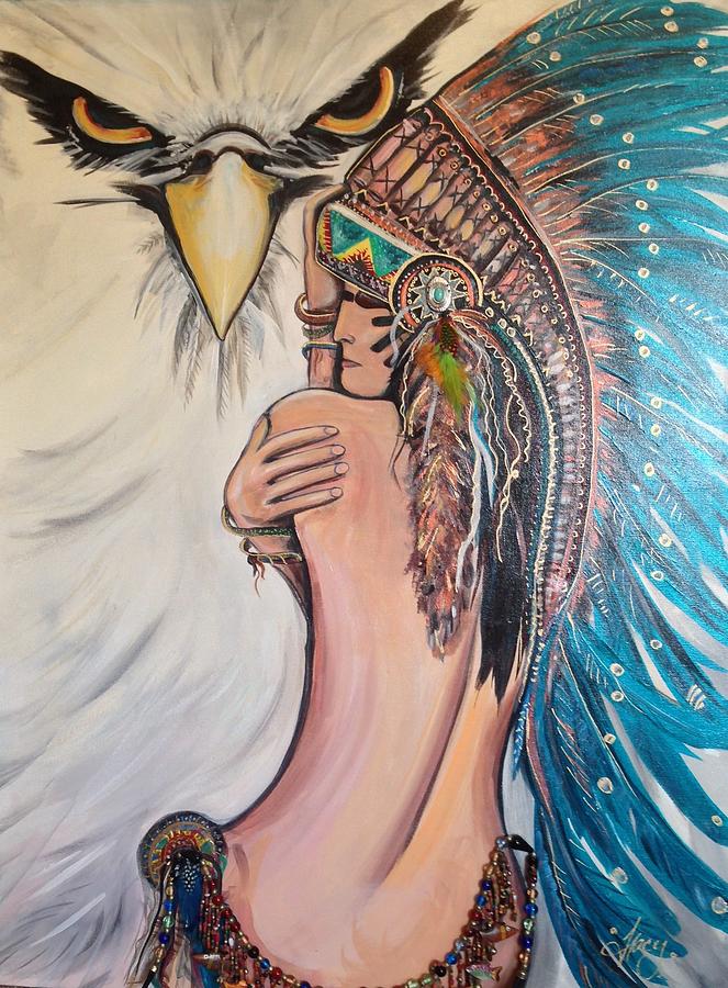 Wide Open Warrior Painting by Tracy McDurmon