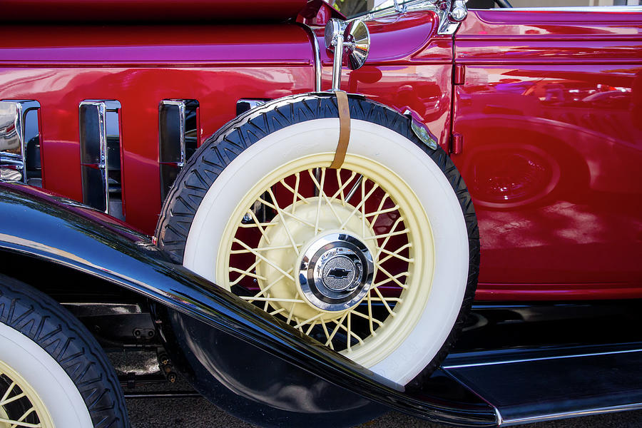 Wide Whitewall Spare Tire #2 Photograph by Arthur Dodd