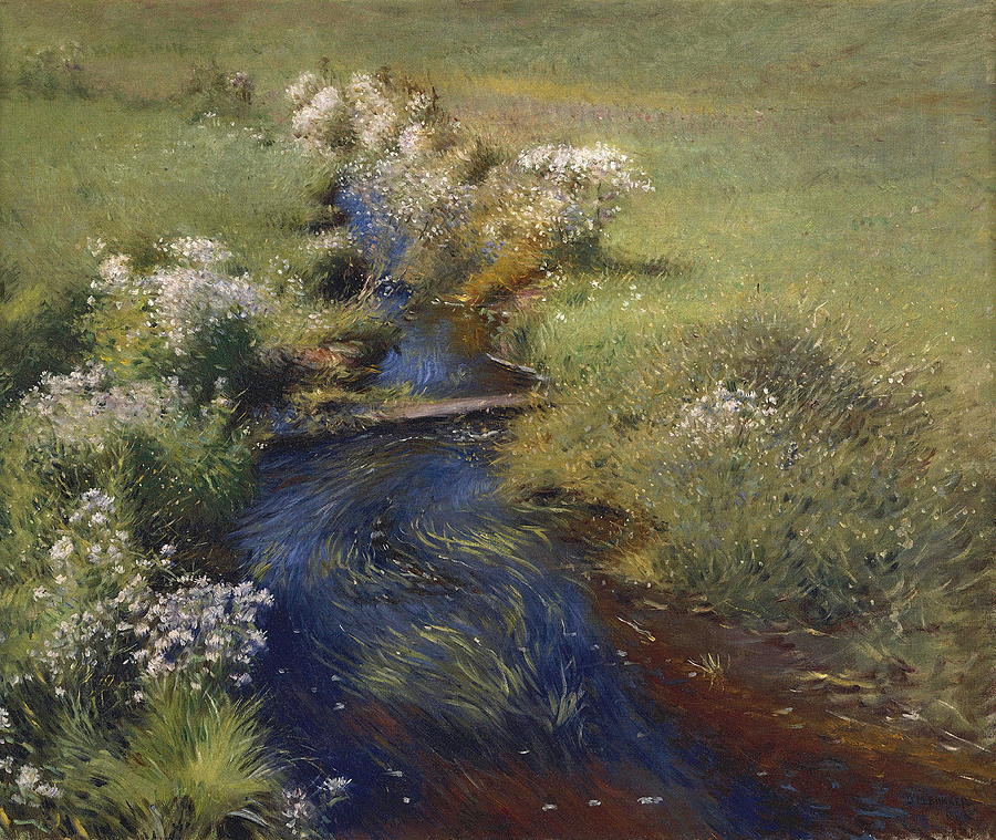 Impressionism Painting - Wild Asters #1 by Dennis Miller Bunker