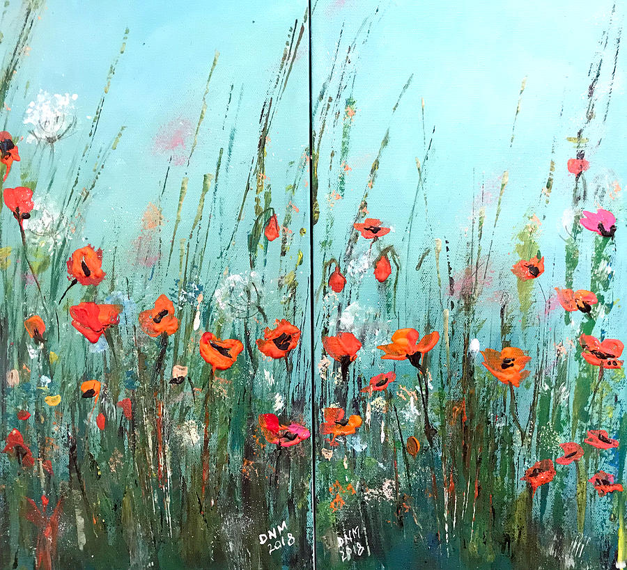 Wild Flowers #1 Painting by Dorothy Maier