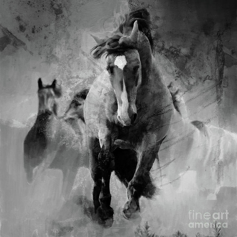 Wild Horse 01 #1 Painting by Gull G