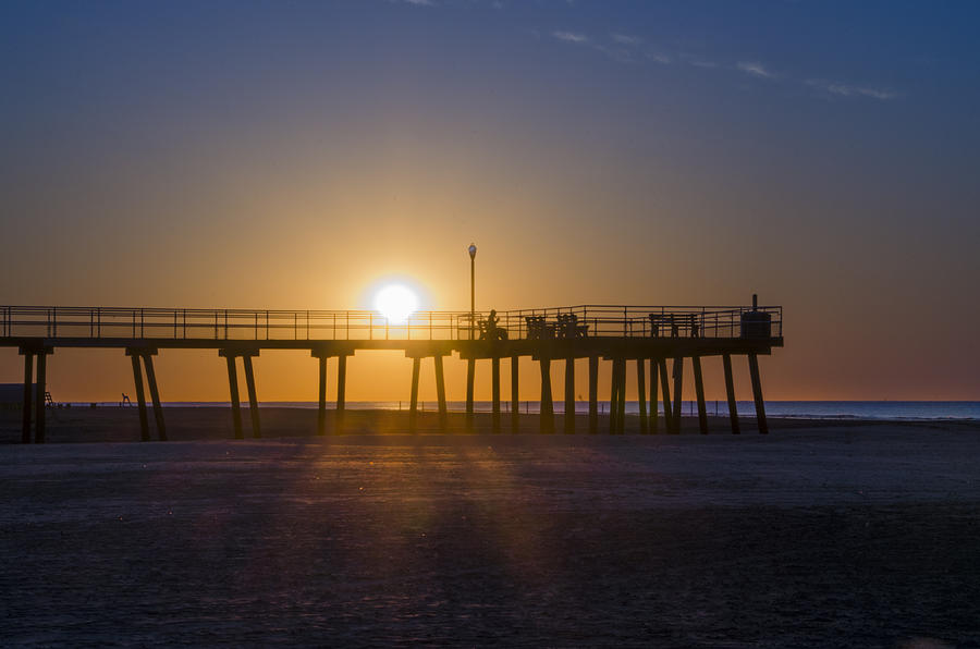 The Wildwood Crest pier at sunrise, Wildwood Crest, NJ, USA Stock