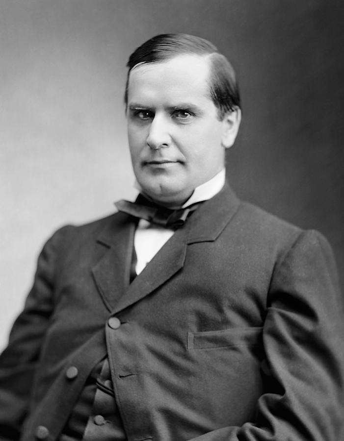 William Mckinley Photograph - William McKinley Photo Portrait #2 by War Is Hell Store