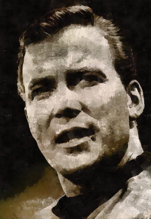 Hollywood Painting - William Shatner Star Treks Captain Kirk #5 by Esoterica Art Agency