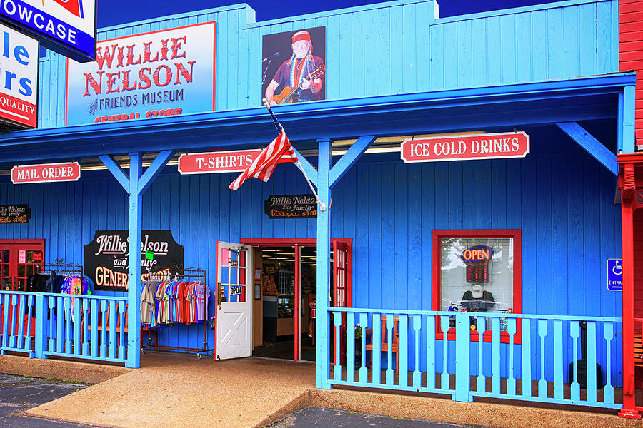 Willie Nelson and Friends Museum and souvenir store in Nashville, TN, USA #1 Photograph by Chris Smith