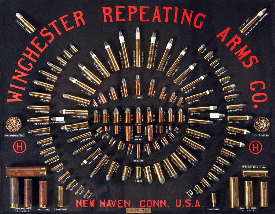 Winchester Repeating Arms Cartridge Board #1 Painting by Unknown