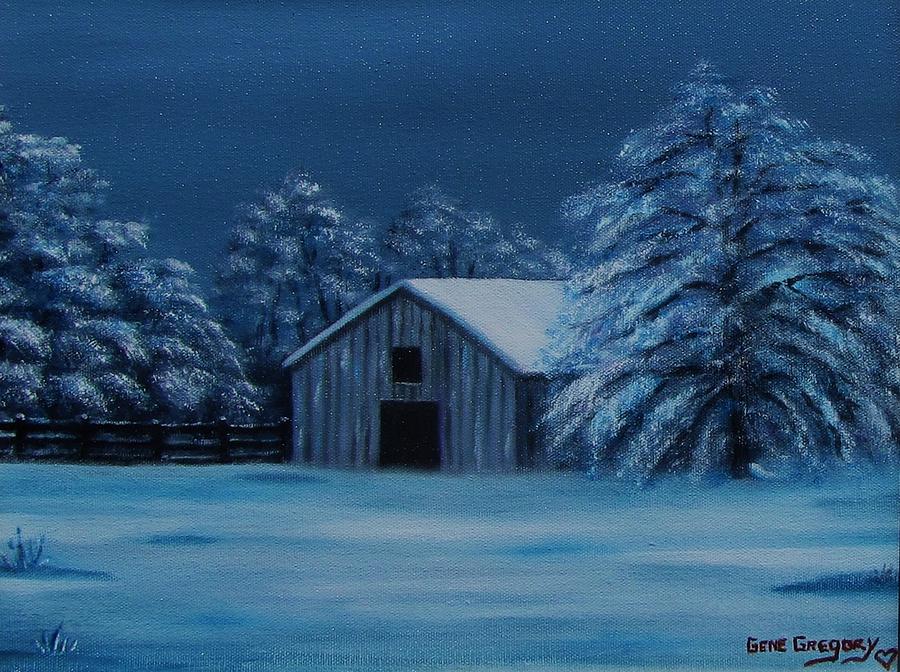 Windburg barn 2 #1 Painting by Gene Gregory