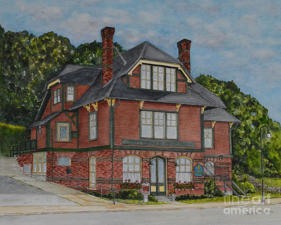 Windham Textile and History Museum #1 Painting by Michelle Welles