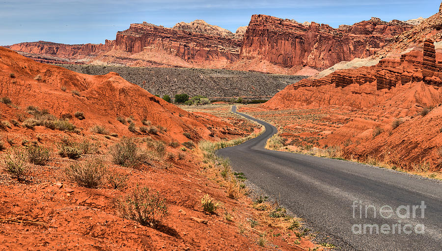 Capitol Reef National Park Photograph - Meandering Through The Waterpocket by Adam Jewell