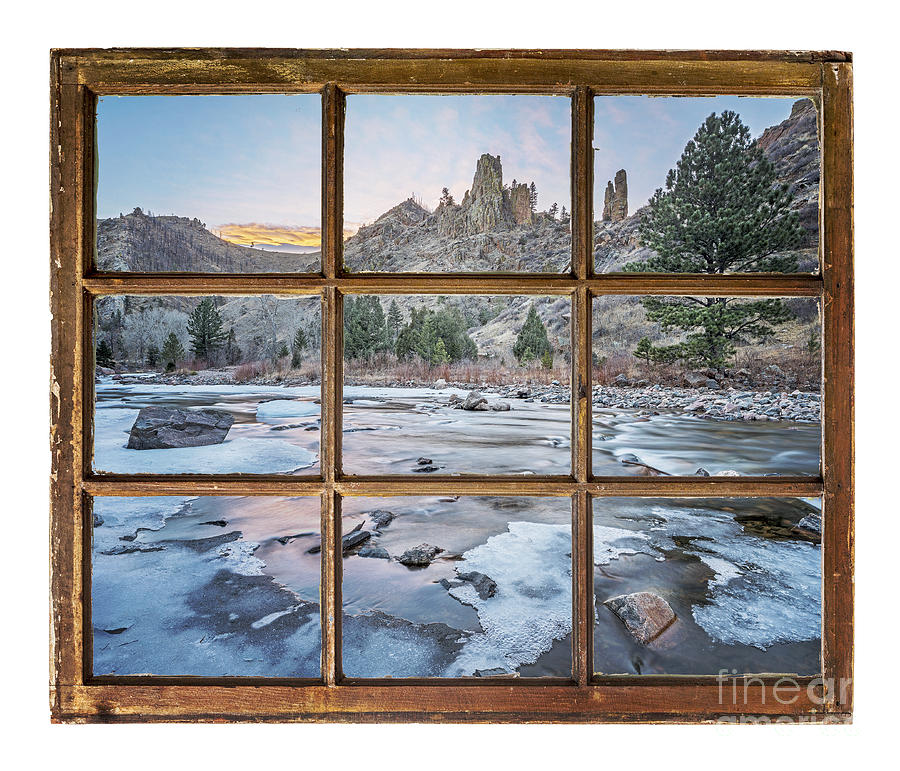 Window View On A Mountain River #1 Photograph by Marek Uliasz
