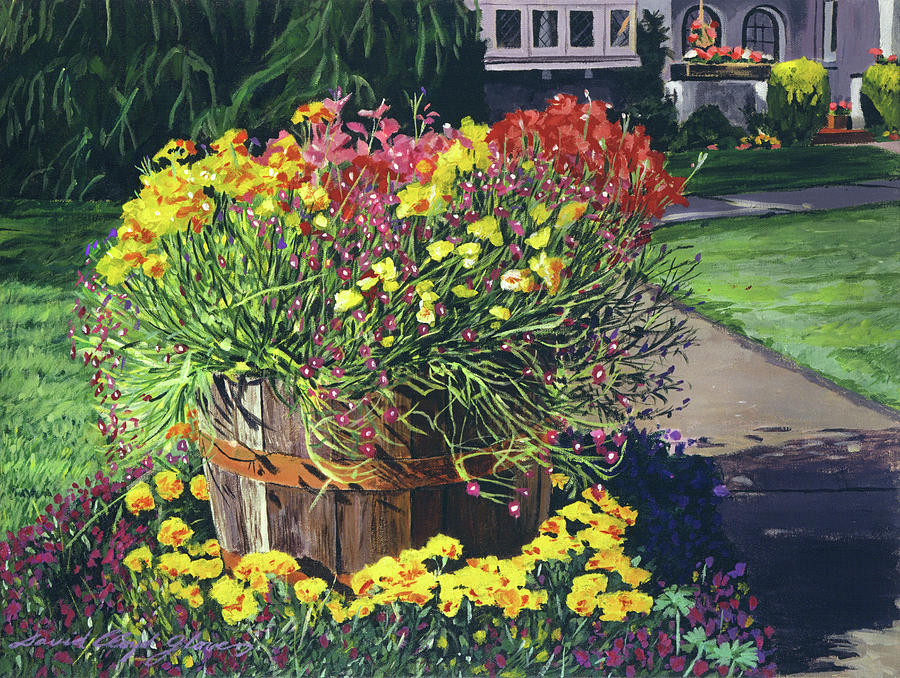 Winebarrel Garden Painting