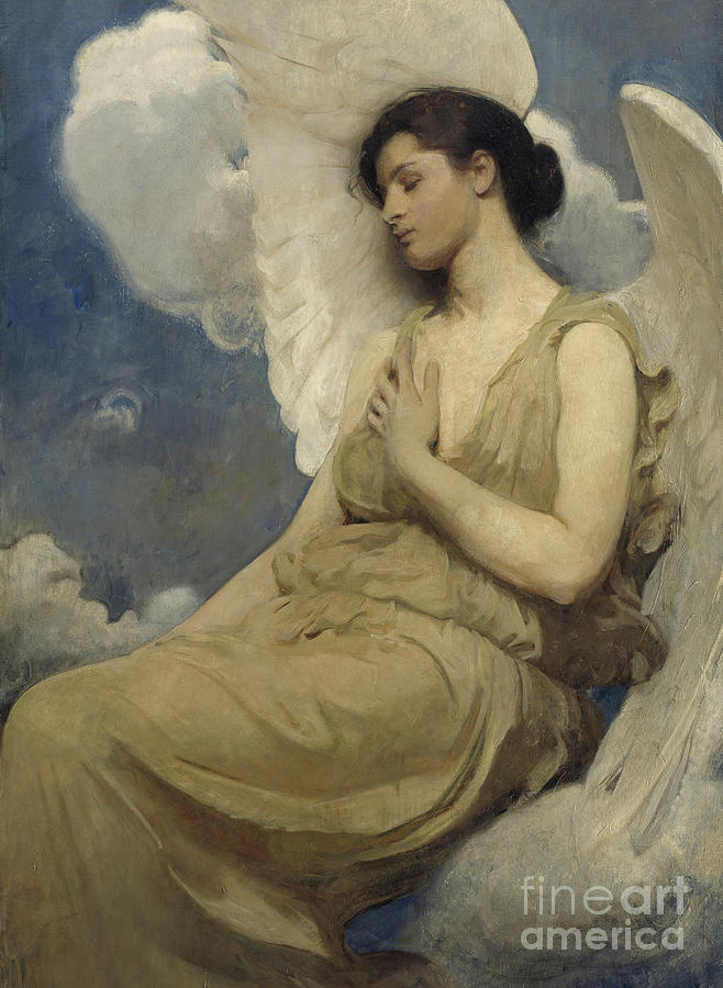 Winged Figure Painting by Abbott Handerson Thayer