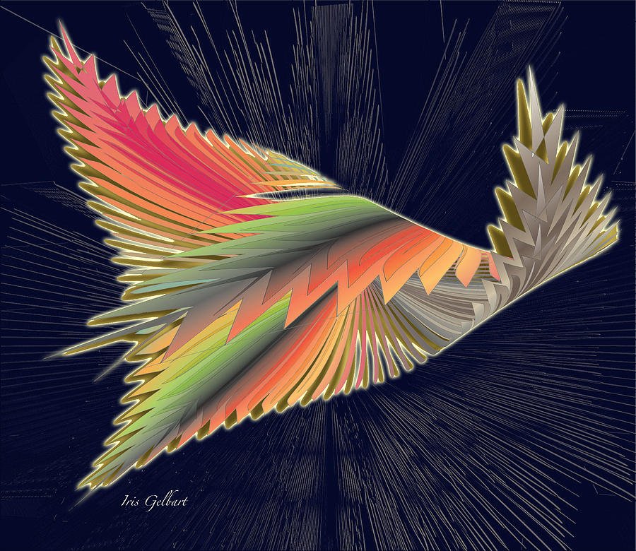 Wings #1 Digital Art by Iris Gelbart
