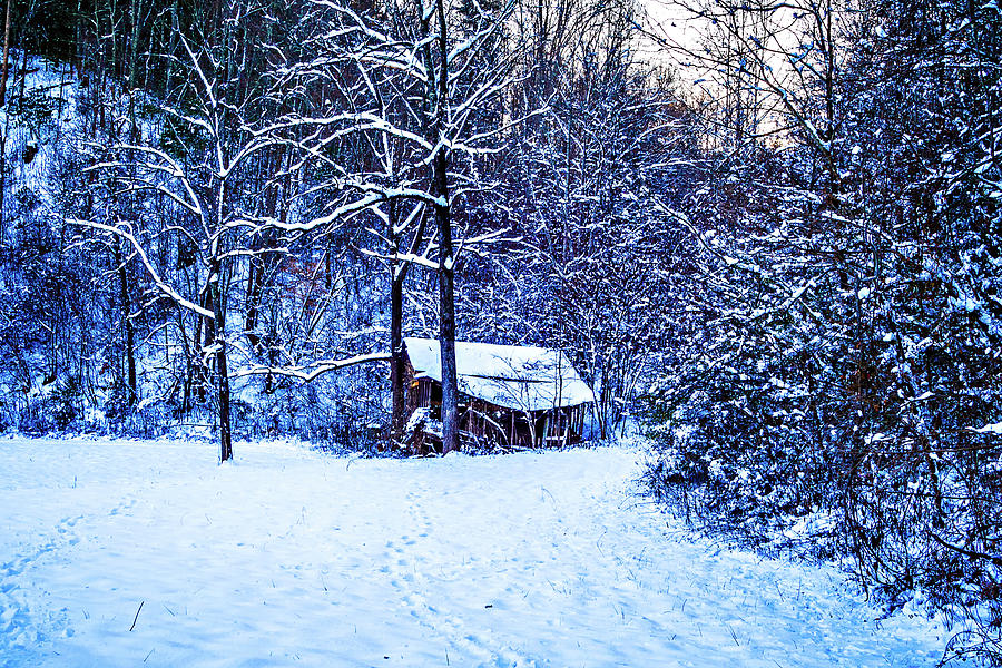 Winter Abandoned Hut Landscape #1 Photograph by Alex Grichenko