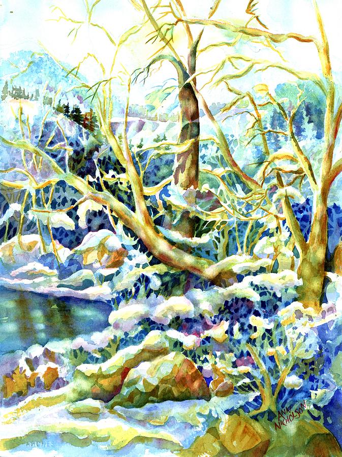 Winter Painting by Ann Nicholson
