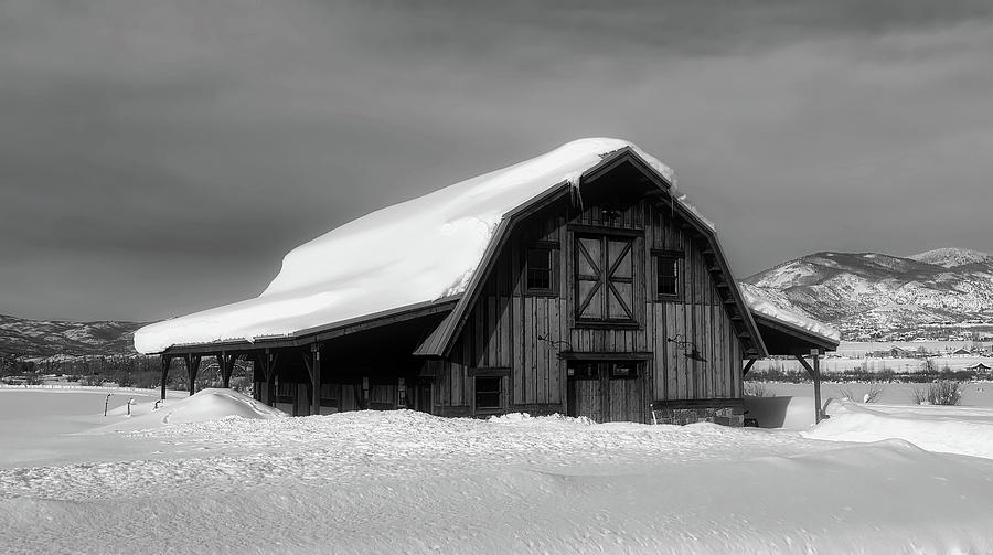 Winter Barn Scene #1 Photograph by Mountain Dreams