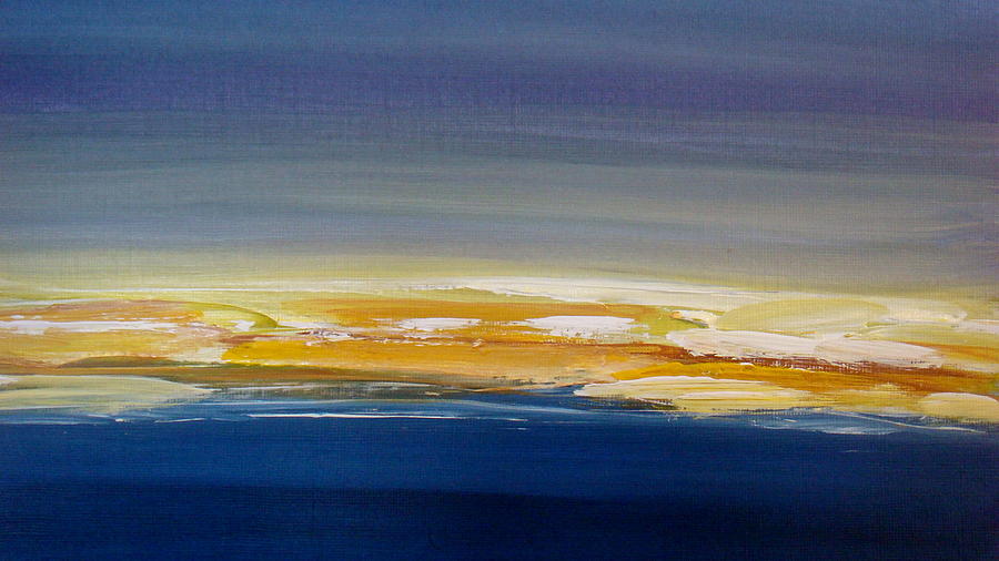 Beachscape Painting - Winter Beach #2 #1 by Celeste Friesen