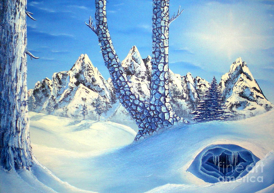 Winter Blues Painting by Joshua Bales