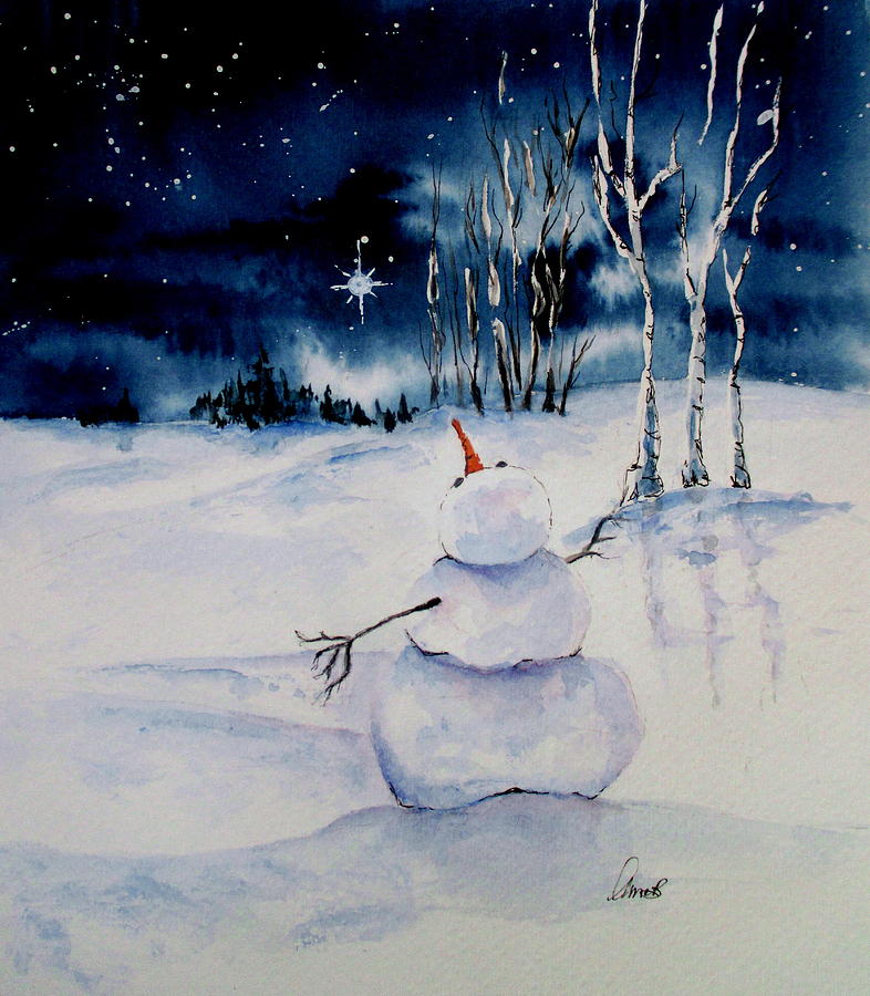 Winter Dreams #2 Painting by April McCarthy-Braca