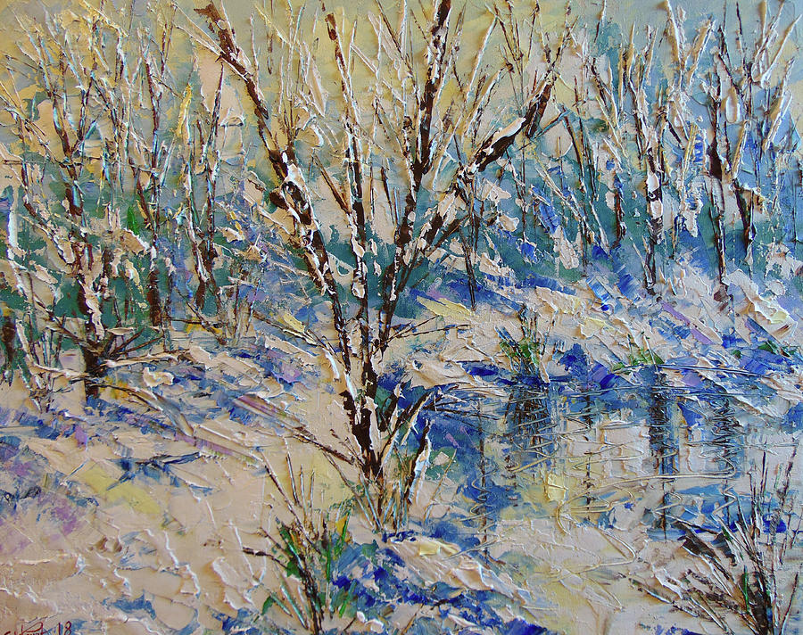 Winter #2 Painting by Frederic Payet
