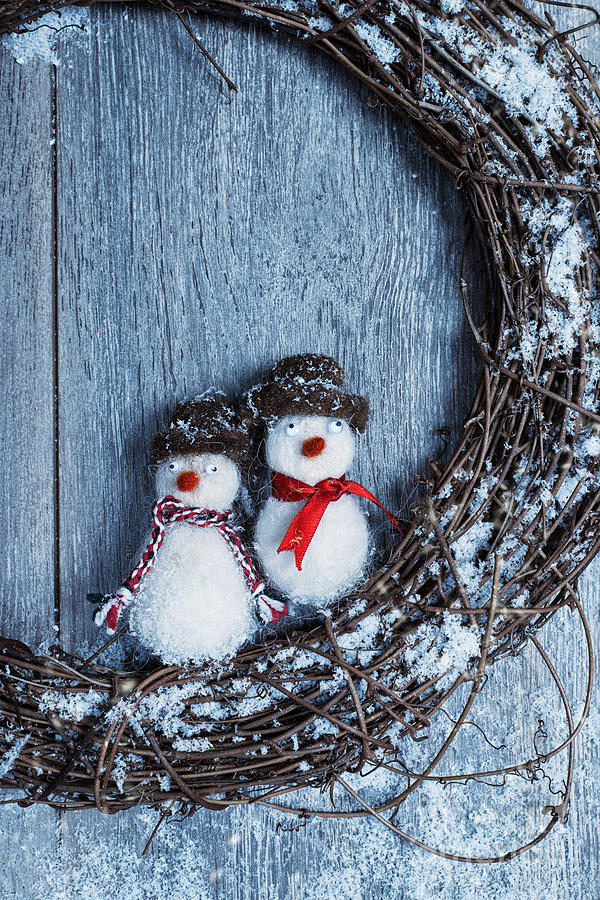 Christmas Photograph - Winter Garland #1 by Amanda Elwell