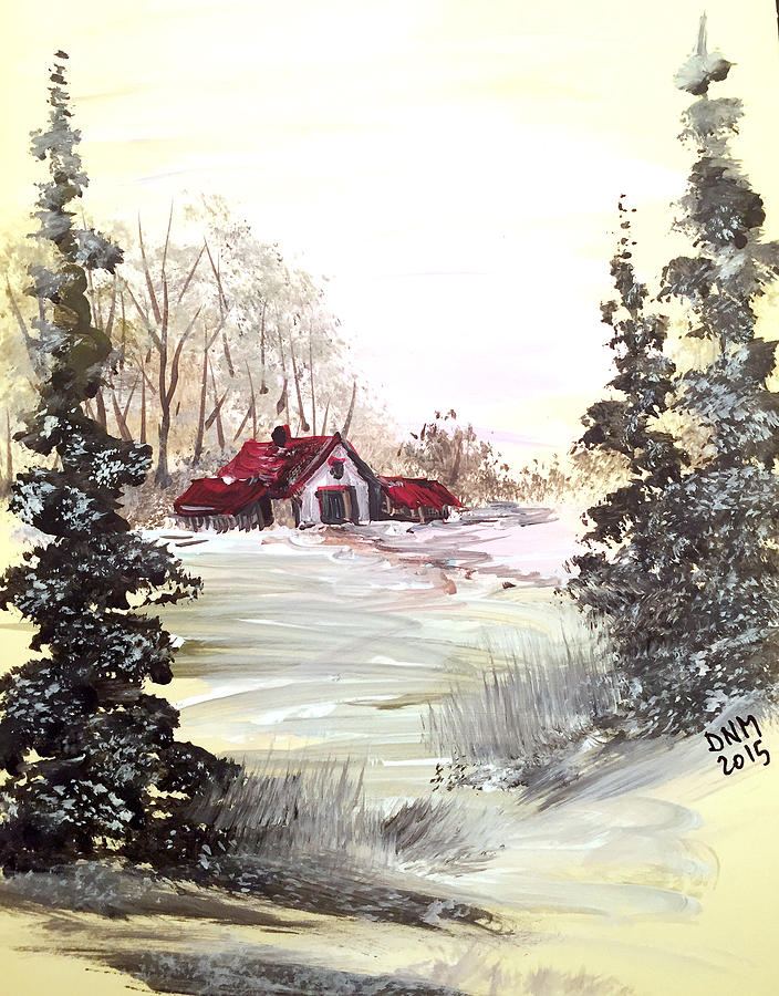 Winter Landscape #1 Painting by Dorothy Maier