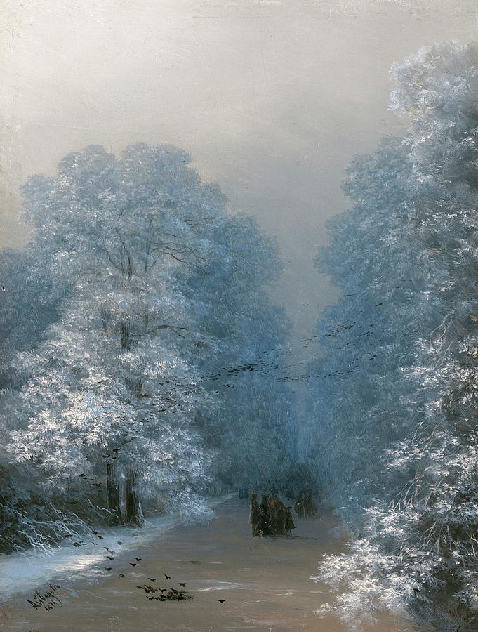 Winter Landscape  #1 Painting by Ivan Aivazovsky