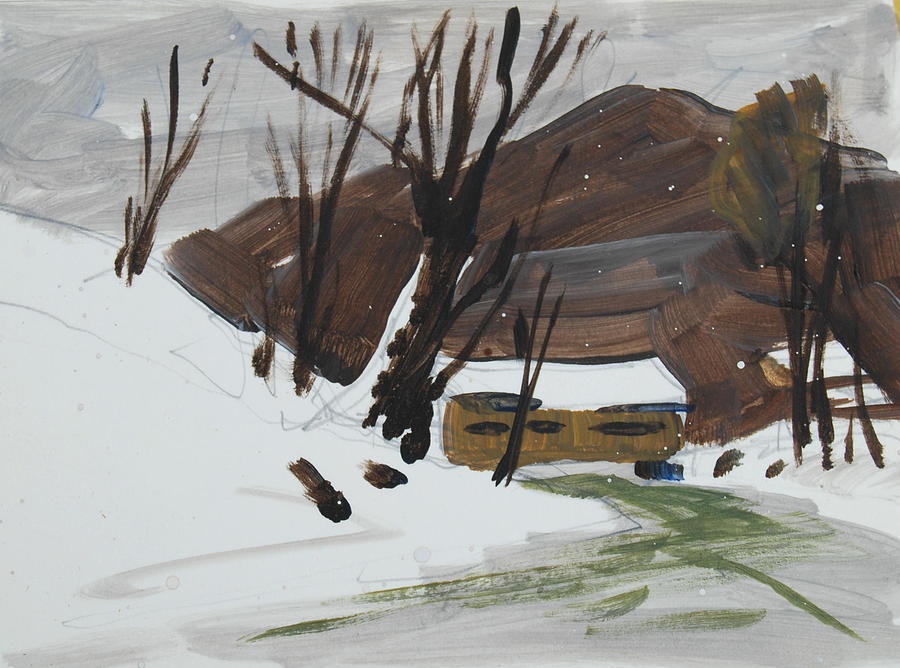 Winter Painting - Winter #1 by Len Stomski