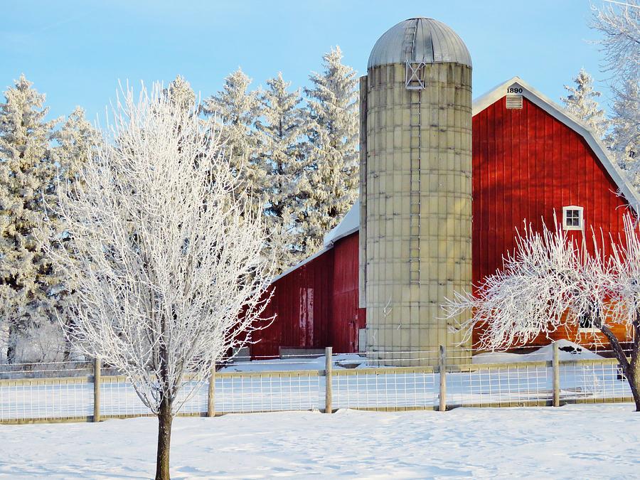 Winter on the Farm #1 Photograph by Lori Frisch