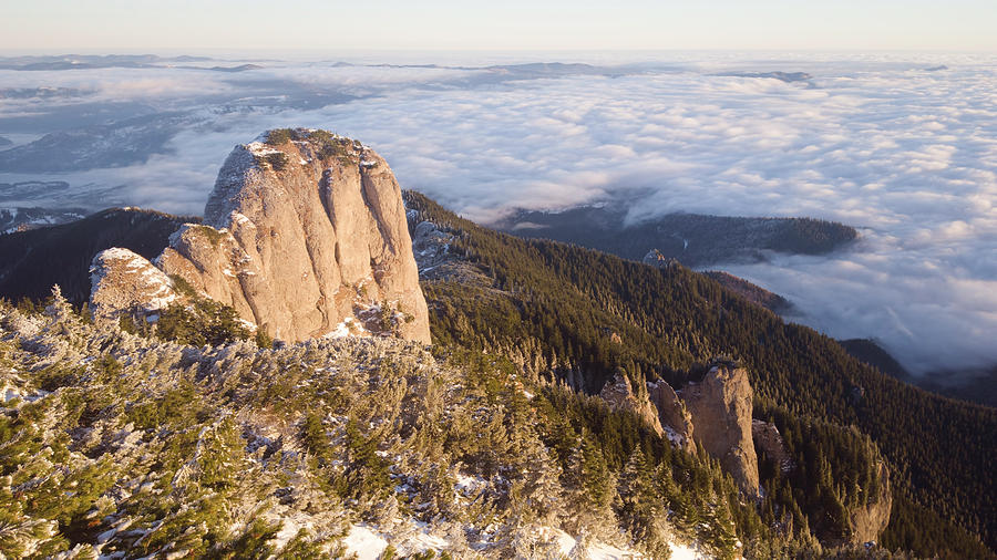 Winter Scene In Ceahlau Mountain Romania - 