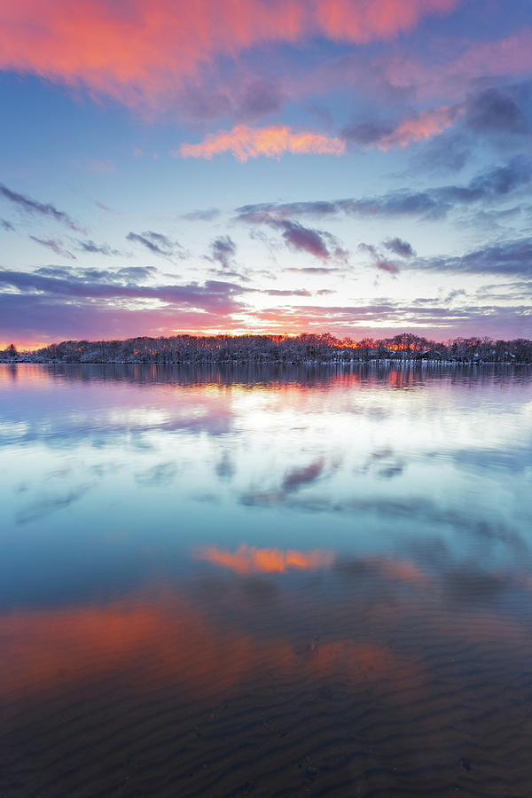 Winter Sunset #1 Photograph by Bryan Bzdula