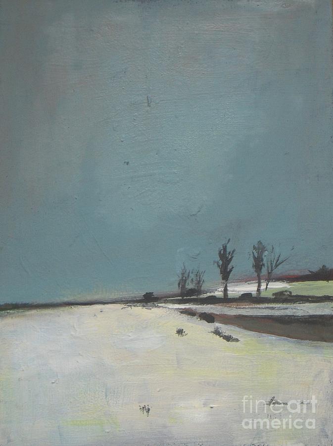 Winter at the Prairie Painting by Vesna Antic