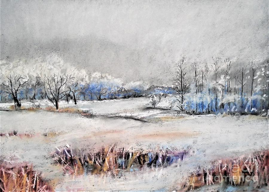 Winter VI #1 Pastel by Angela Cartner