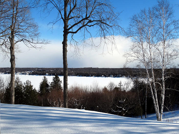 WINTER VIEW OF SISTER BAY by David T Wilkinson WINTER VIEW OF SISTER BAY by David T Wilkinson