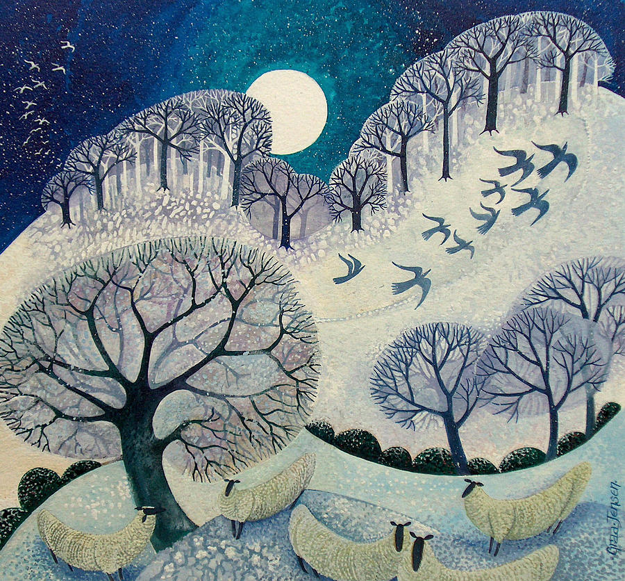 Winter Woolies Painting by Lisa Graa Jensen