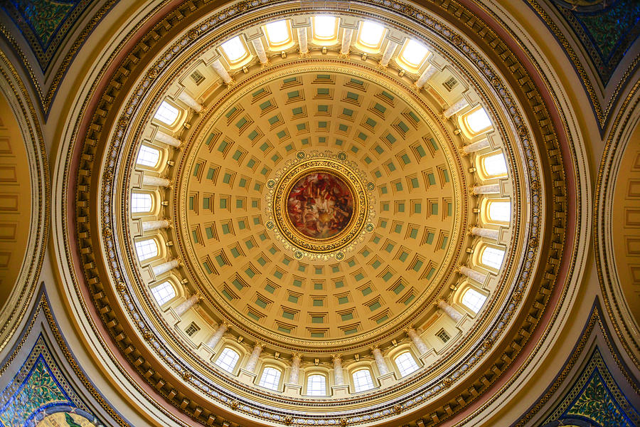 Wisconsin State Capitol Dome #2 Photograph by Chris Smith